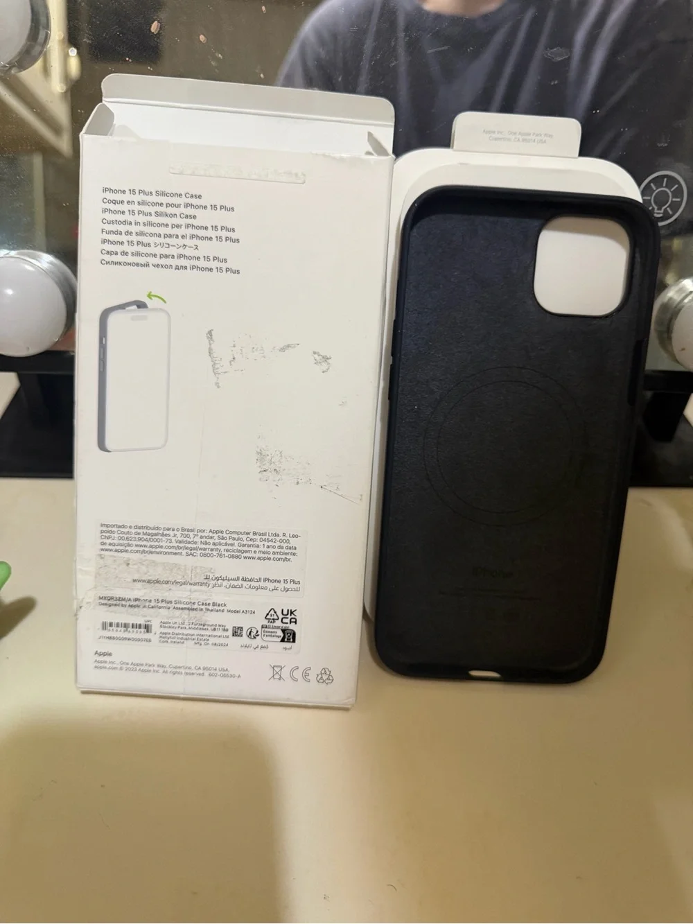 Apple Silicone Case for iPhone 15 Plus - Midnight